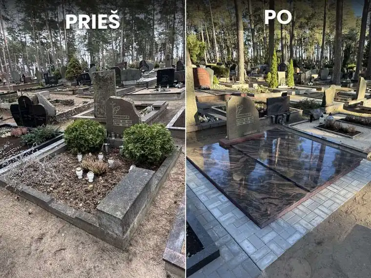 Sodelio pakeitimas granito danga